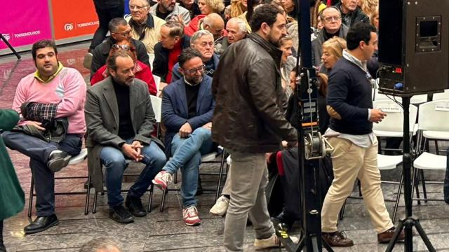 Juan Cassá, en la primera fila del acto del PP celebrado hoy en Torremolinos.