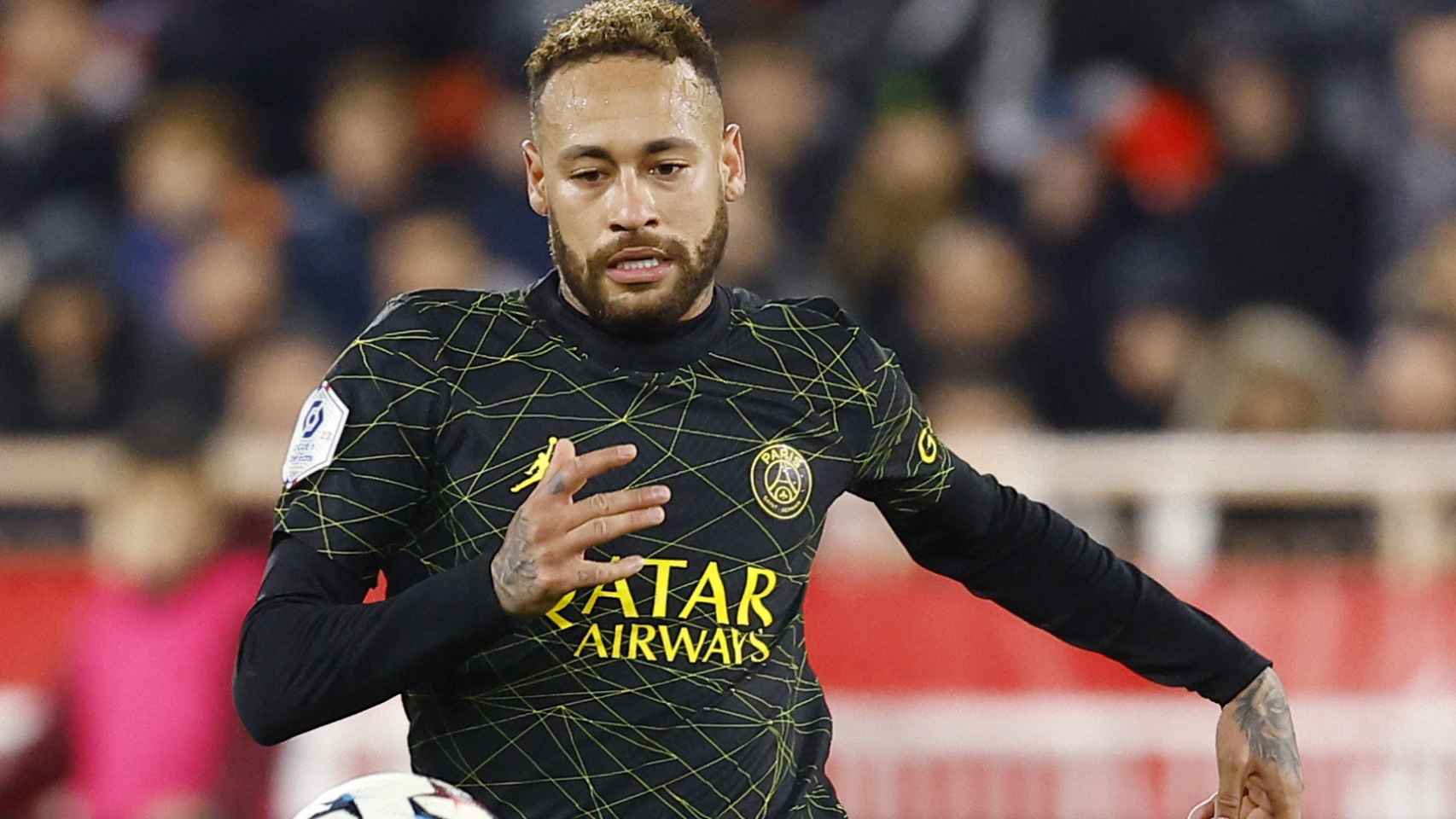 Neymar, durante un partido del PSG de la temporada 2022/2023