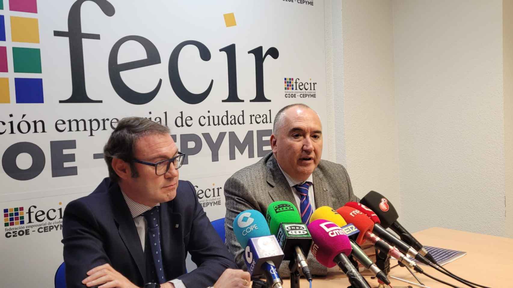 José Luis Ruiz y Carlos Marín, este lunes en rueda de prensa