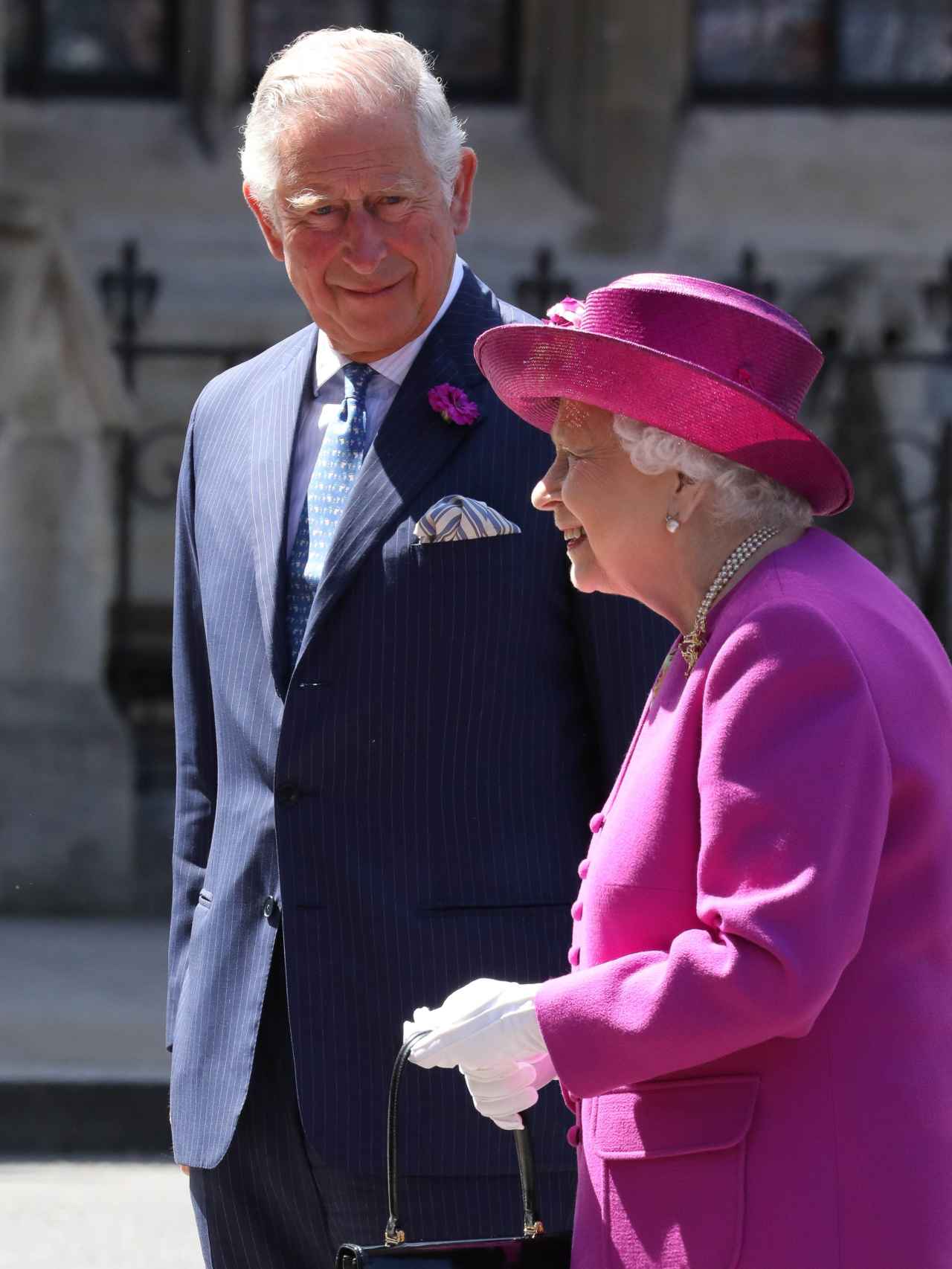 Carlos III e Isabel II en una imagen de archivo.