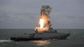 Lanzamiento misil desde fragata rusa