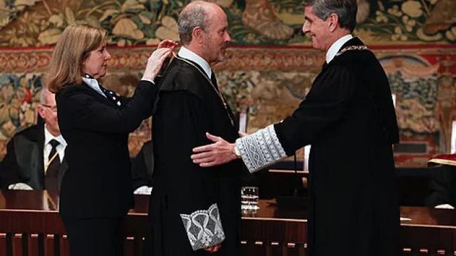 Juan Carlos Campo en su toma de posesión en el Tribunal Constitucional el pasado 9 de enero.