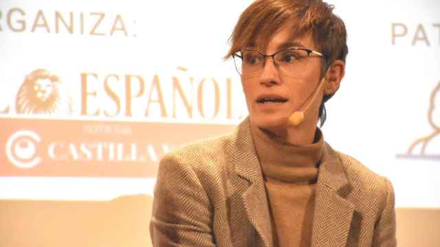 Silvia Garoz, directora de gestión de personal de Michelin España, durante su intervención en el Foro 'Mujeres liderando el cambio', este jueves en Valladolid.