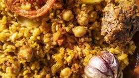 Receta de arroz al horno valenciano.