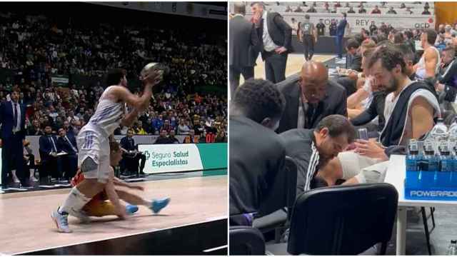 La lesión de Sergio Llull en el Real Madrid - Valencia Basket de la Copa del Rey