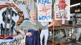 Vivienne Westwood, en un evento en las Galerías Lafayette de París.