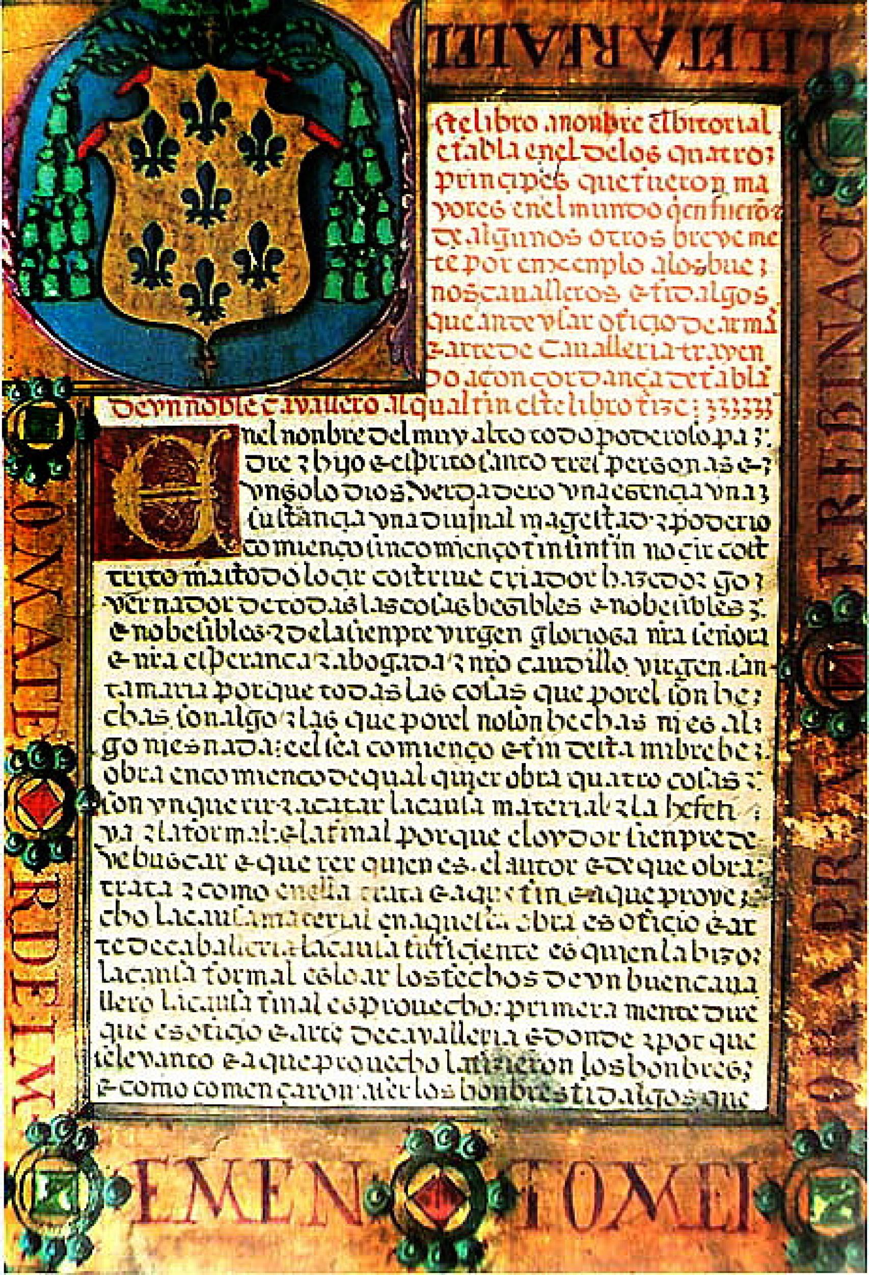 Portada de 'El Victorial'.