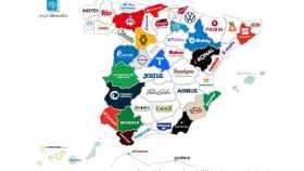Datacentric recopila las compañías más importantes en cada Comunidad Autónoma de España.