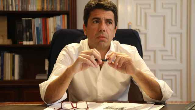 El presidente de la Diputación de Alicante y del PPCV, Carlos Mazón.