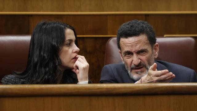 Inés Arrimadas y Edmundo Bal en el Congreso de los Diputados.