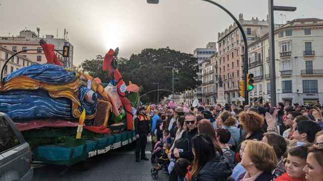 El Entierro del Boquerón del Carnaval de Málaga, en imágenes