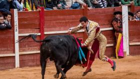 El novillero Valentín Hoyos, este lunes en Ciudad Rodrigo.