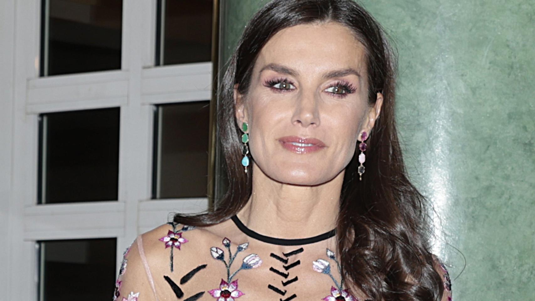 Letizia en un acto en Zaragoza.