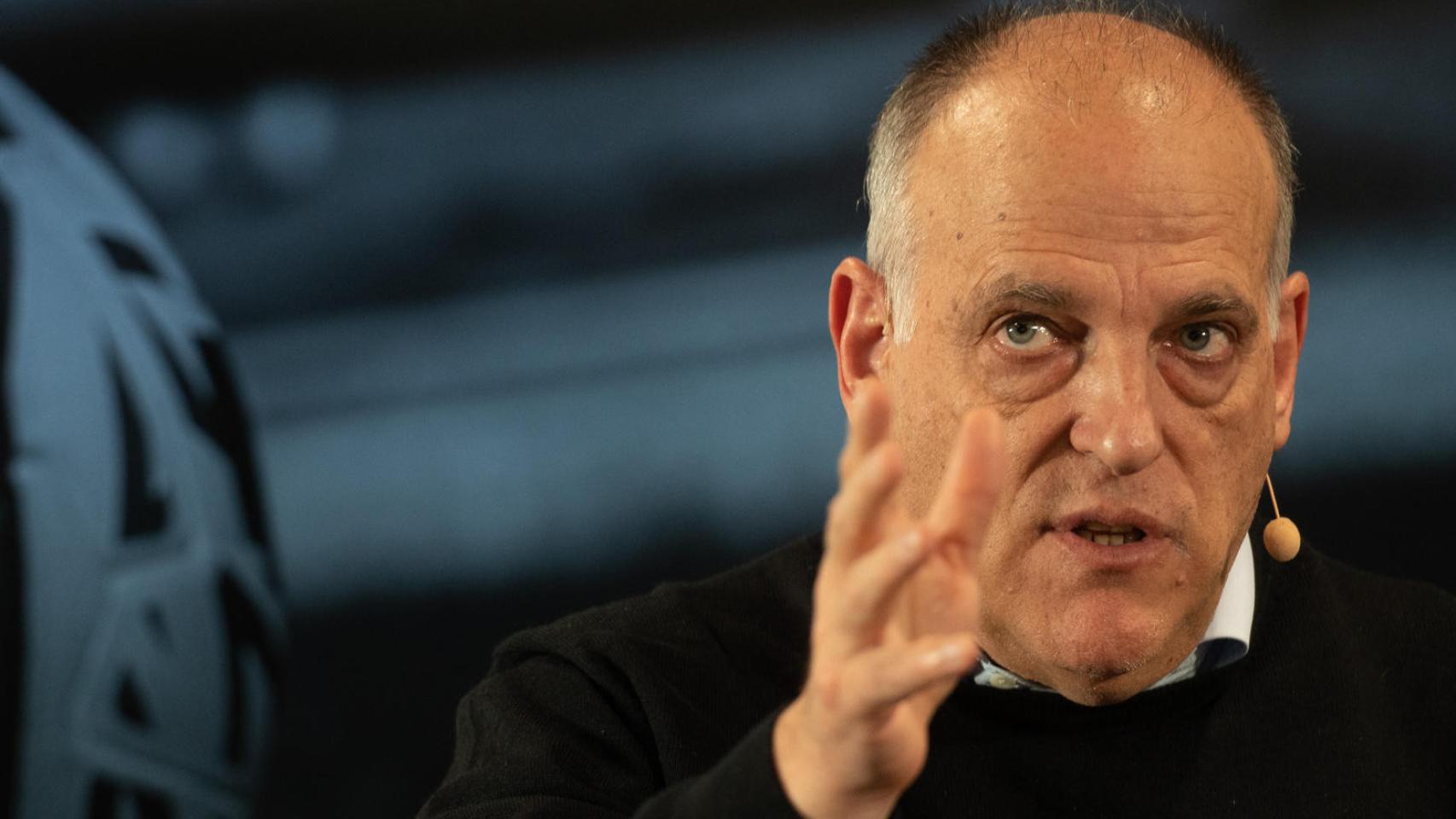 Javier Tebas, durante un acto de LaLiga en 2023