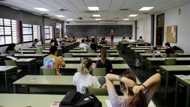 Alumnos universitarios en Valencia, en una imagen de archivo.