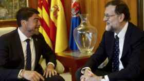 Luis Barcala y Mariano Rajoy, en imagen de archivo.