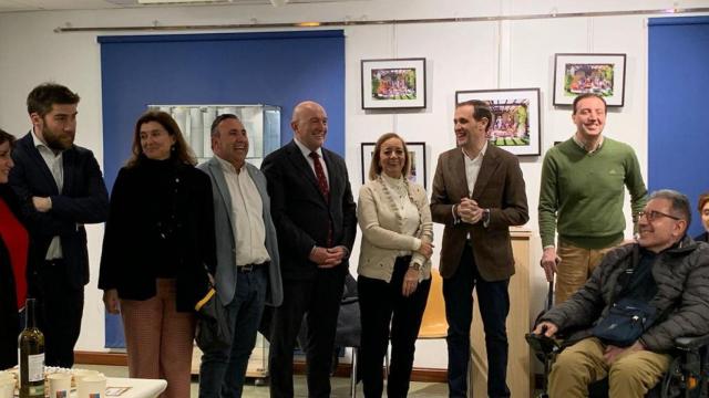 Conrado Íscar en la presentación de la exposición del calendario erótico de Pedrajas