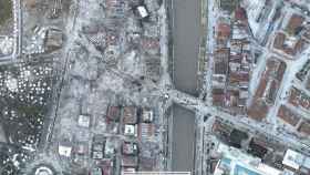Imagen satelital de la zona de Kahramanmaras de Turquía.