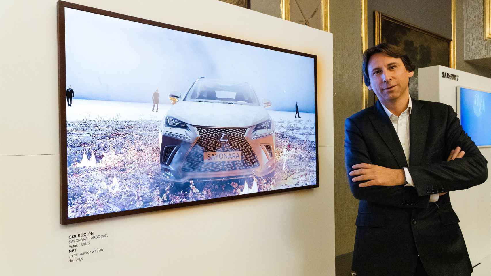 El director de Marketing y Comunicación de Lexus, Aurelio García Duque, durante la presentación del modelo NFT de Lexus en el Hotel Wellington Madrid, a 21 de febrero de 2023, en Madrid (España)