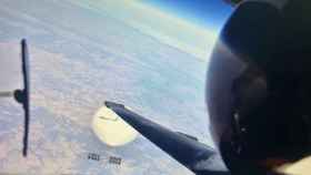 Selfie del piloto con el globo aerostático.