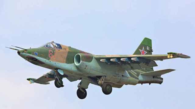 Un avión de combate ruso Sukhoi Su-25, en una imagen de archivo.