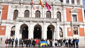 Minuto de silencio en Valladolid por la guerra de Ucrania