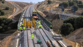 Obras en un tramo español del Corredor Mediterráneo. EE