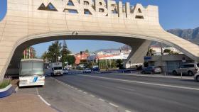Imagen de archivo del arco de Marbella.
