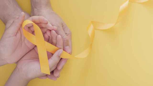 Lazo amarillo contra el cáncer infantil