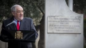 El presidente del TC, el 14 de febrero en el homenaje a Tomás y Valiente al cumplirse el 25 aniversario de su asesinato por ETA./