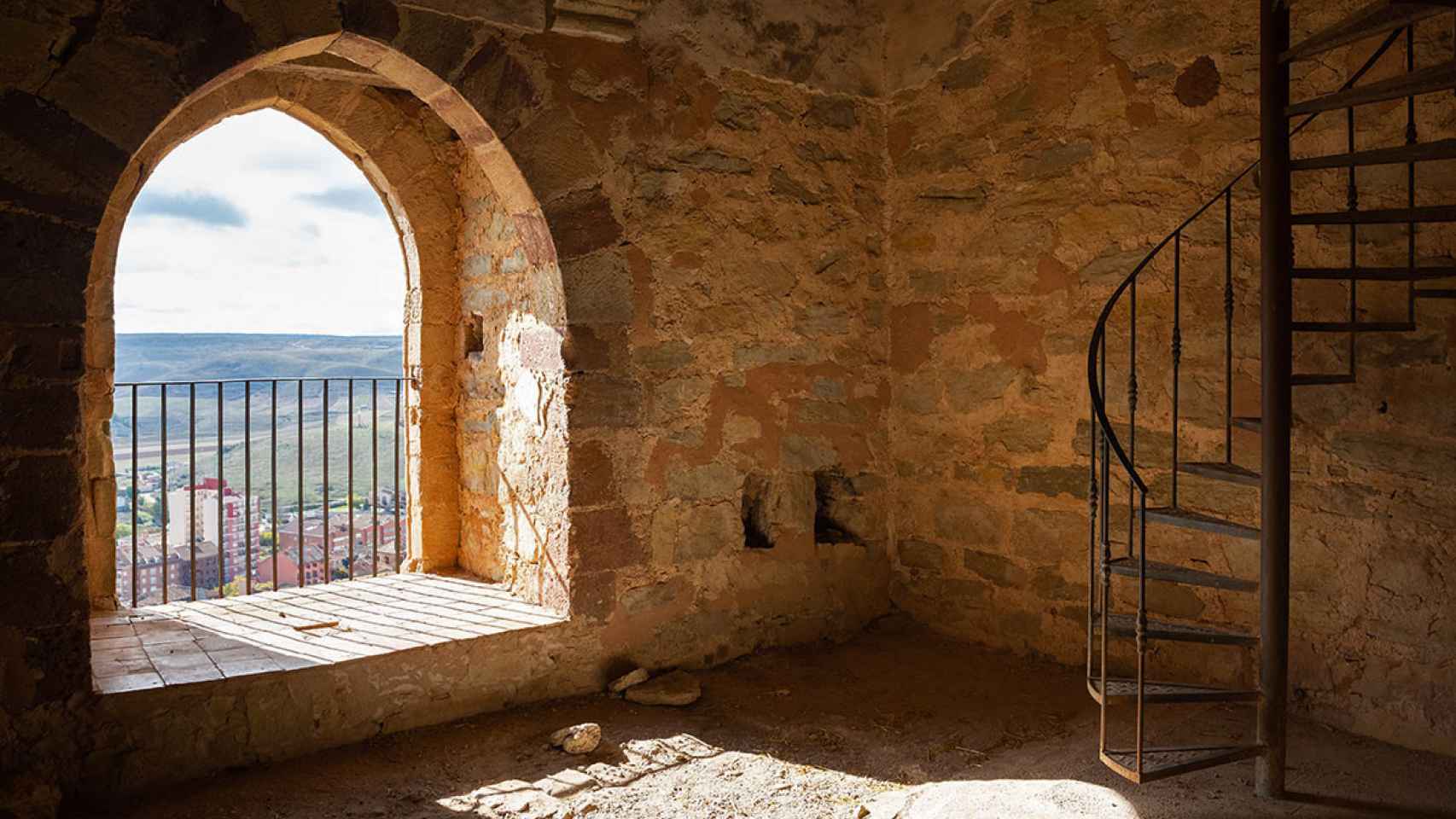 Interior del Castillo de Molina de Aragón.