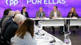 Elías Bendodo, durante la reunión del Comité Electoral del PP celebrada este jueves.