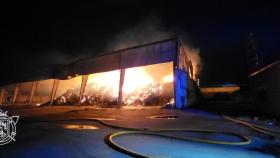 El incendio de la nave de Molifibra, en Burgos.