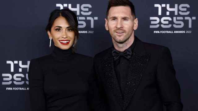 Antonela Rocuzzo y Leo Messi en la gala de los Premios The Best de la FIFA