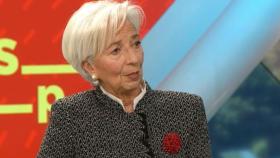 Christine Lagarde, presidenta del BCE, durante una entrevista en el programa 'Espejo Público'.