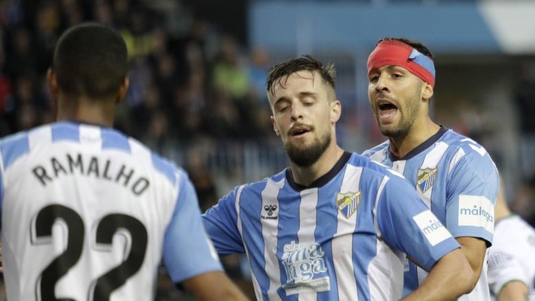 Málaga cf contra racing de santander