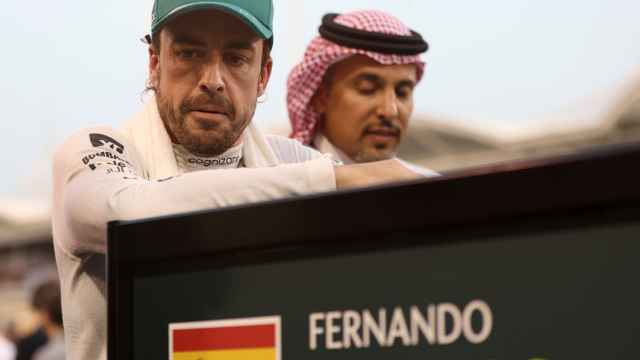 Fernando Alonso, antes del Gran Premio de Bahrein.