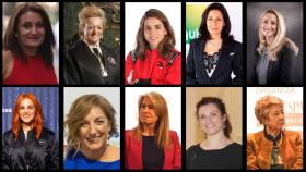 Arriba: Isabel García, María Luisa Segoviano, Raquel Martín, Lourdes Gullón, María Helena Antolín. Abajo: Sara García, Mariluz Álvarez, Ana Núñez, Elena García Armada y Araceli Mangas.