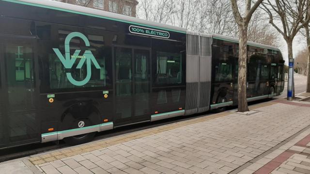 Imagen de uno de los nuevos autobuses en Valladolid