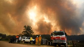 La humareda que formaron los incendios de Australia en 2019, en Sidney.