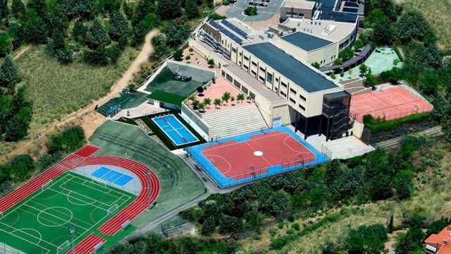 Vista aérea del International School San Patricio de Toledo.