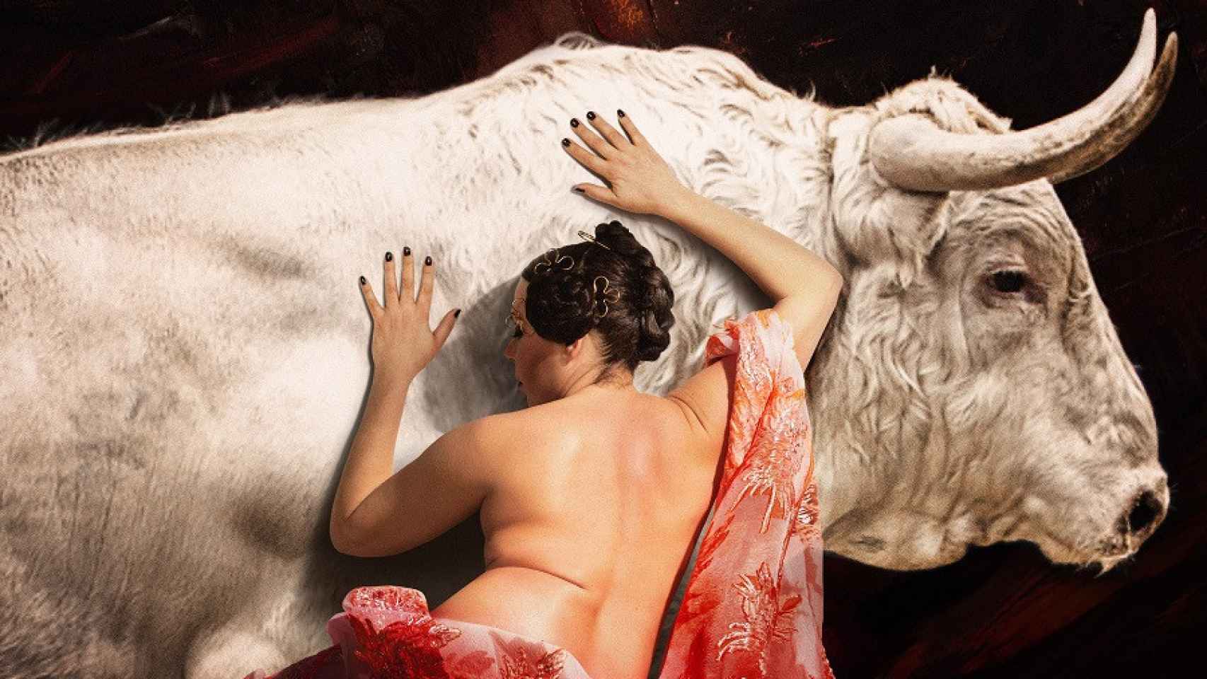 Fotomontaje inspirado en 'Coronada y el toro',  de Francisco Nieva. Foto: Javier Naval