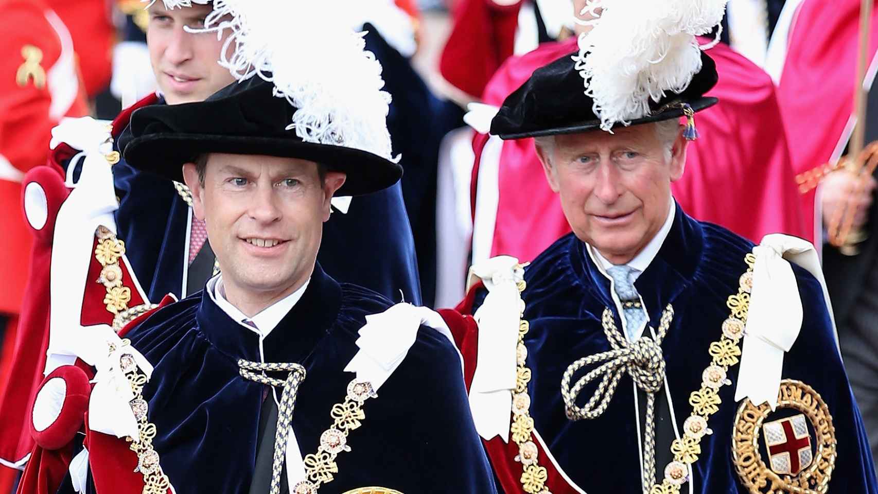 Carlos III y el príncipe Eduardo.