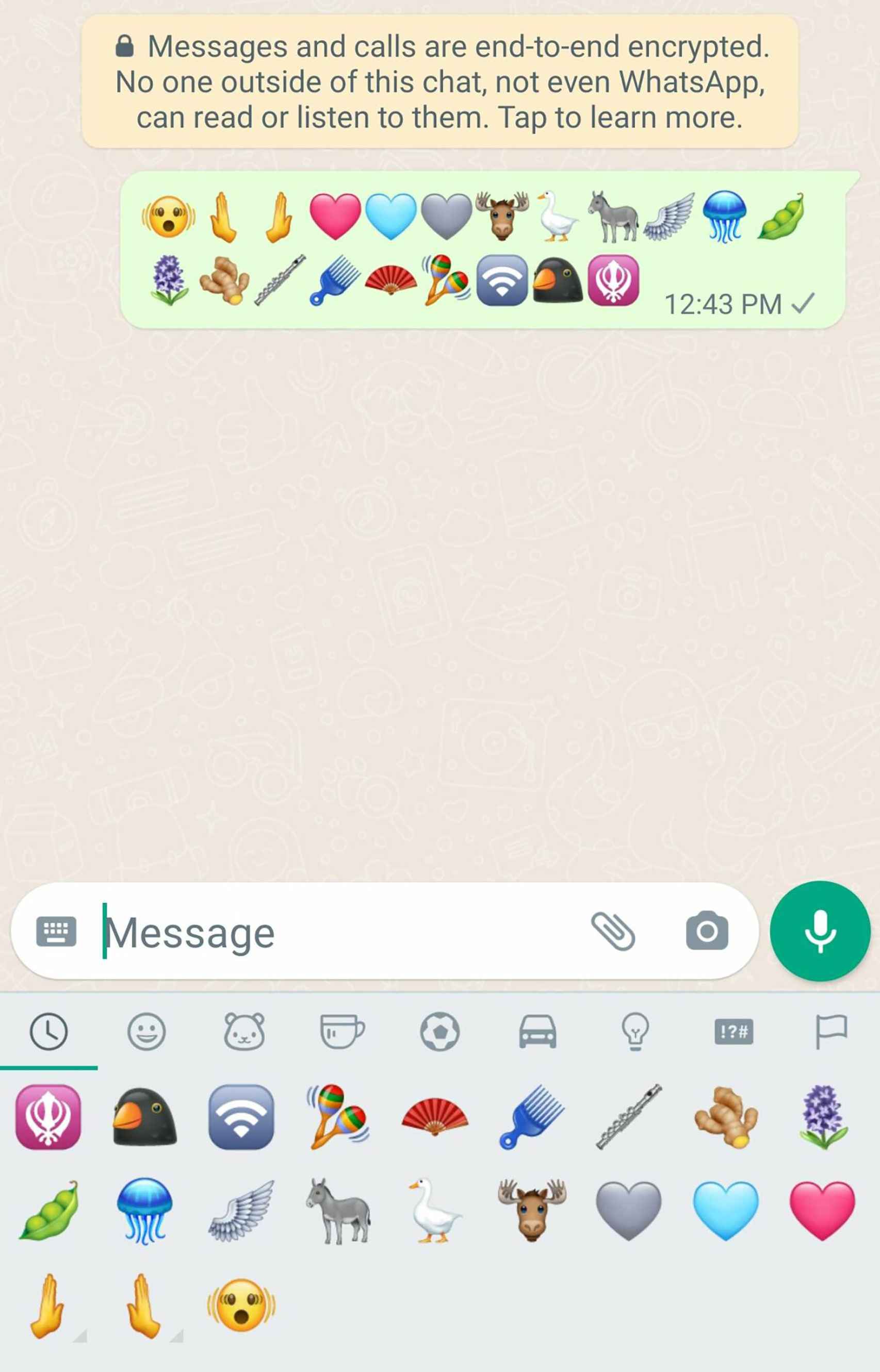 Los 21 nuevos emojis de WhatsApp