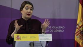 Ángela Rodríguez Pam, en una rueda de prensa.