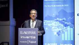 El presidente de la Fundación Cajasol, Antonio Pulido, en la inauguración del III Foro Económico de El Español en Andalucía.