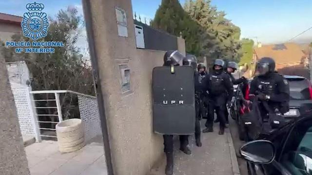 Operación de la Policía Nacional contra el tráfico de drogas.