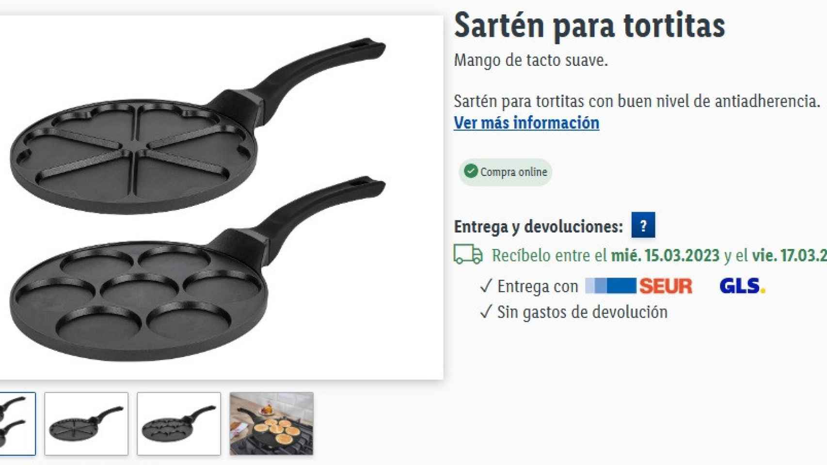 La innovadora nueva sartén de Lidl para hacer tortitas en casa que arrasa:  cuesta 18,99 euros