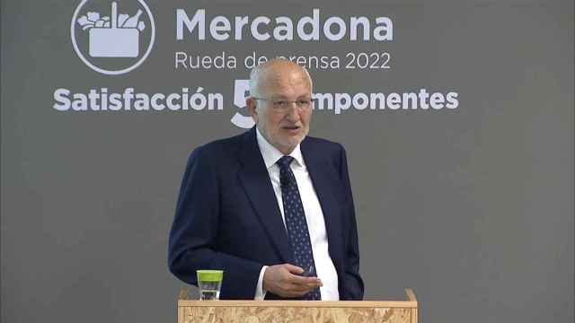 Juan Roig este martes en la presentación de resultados de Mercadona.