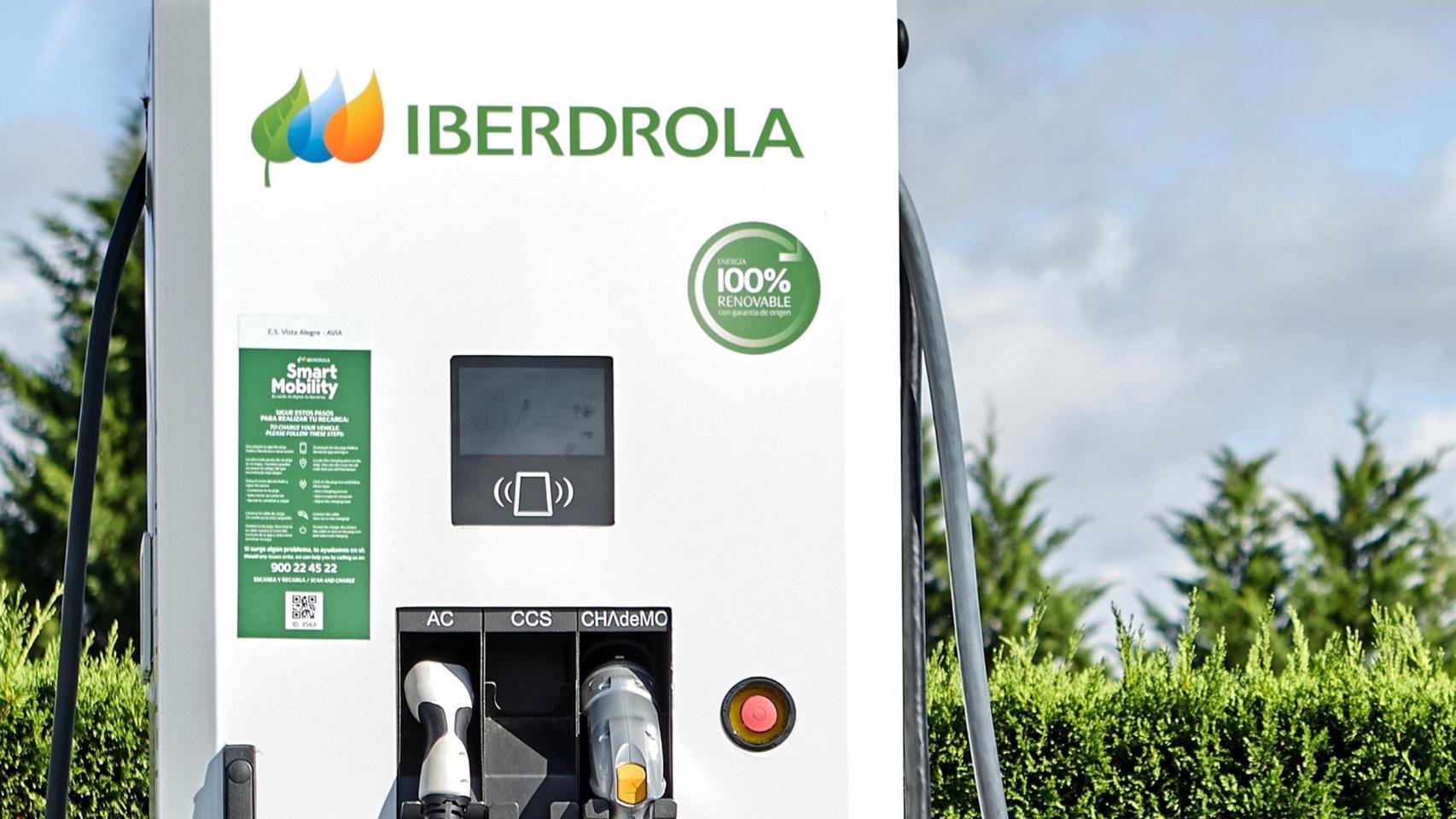 Punto de carga de Iberdrola.